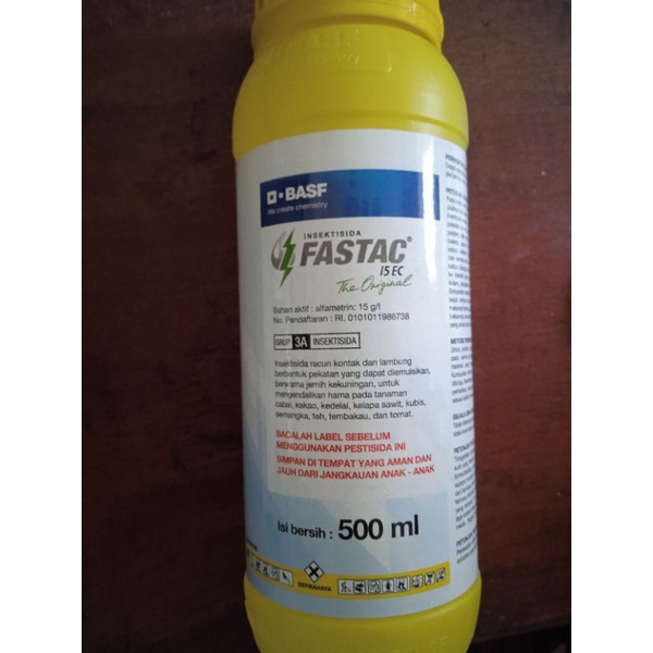 Jual insektisida FASTAC 15EC, dari BASF, 500ml | Shopee Indonesia