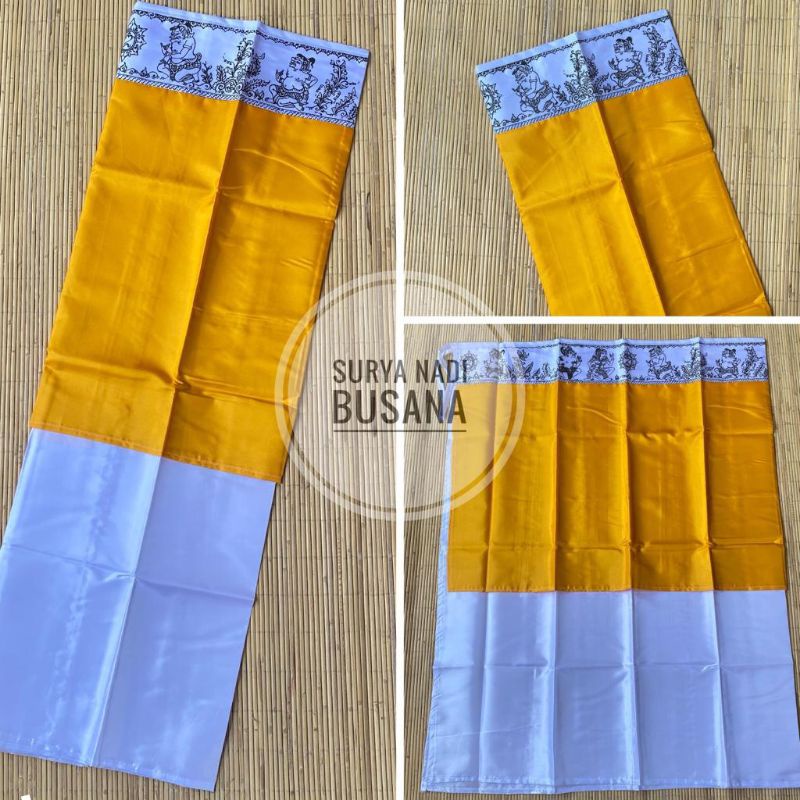 Jual Wastra pelinggih bali dua meter | kain putih kuning murah | Shopee ...