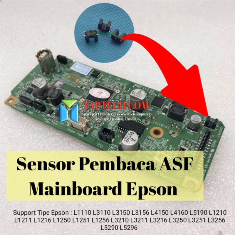 Jual Sensor Pembaca ASF Mainboard Epson L3110 L1110 L3210 L3250 Sensor ...