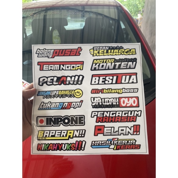 Jual Stiker Pack Kata Kata Racing Stiker Racing Viral Stiker Kata