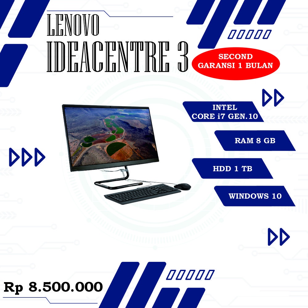 Jual Pc Lenovo Aio Ideacentre Core I T Ram Gb Tb Hdd Amd Radeon