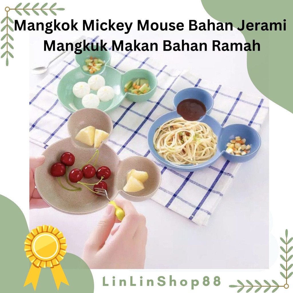 Jual Mangkok Mickey Mouse Mangkuk Makan Bahan Plastik Shopee Indonesia 8966