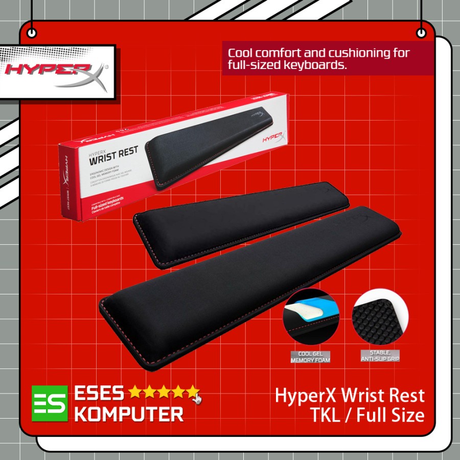 Jual Wrist Rest HyperX / Wristpad HyperX Memory Foam & Cool Gel Gaming Shopee Indonesia