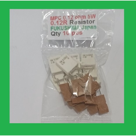 Jual Qty 10 pcs MPC 0.12 ohm 5W 0.12R Resistor FUKUSHIMA Japan | Shopee ...