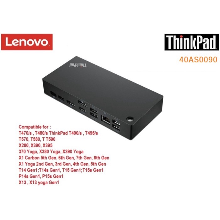 Jual Cases Docking Station Thinkpad 40As (Gen 2 ) Type C Thunderbolt 3 ...