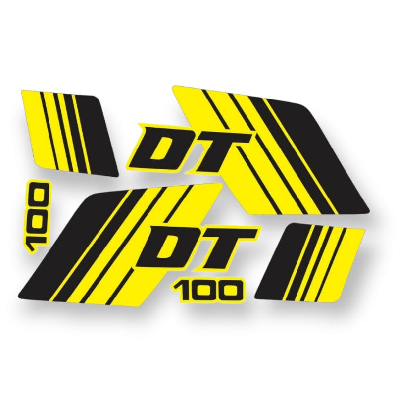 Jual Sticker striping motor yamaha DT 100 print cutting tahan pernis ...