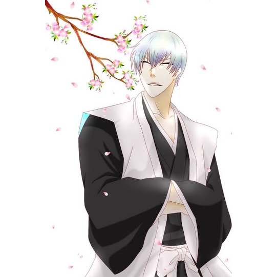 Jual BLEACH Costume Hakama Haori Captain Gotei 13 Gin Ichimaru Fullset ...