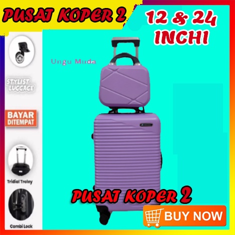 Jual Koper 1 SET 24 & 12 INCHI terbaru Wanita Polo import Super Premium ...