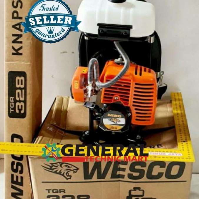 Jual Mesin potong rumput 2 tak WESCO B328 Brush cutter Gendong B 328 ...