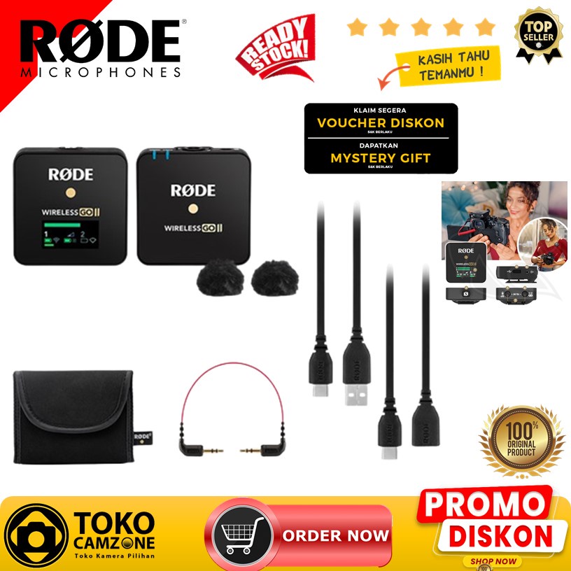 Jual Rode Wireless GO II Single Compact Digital Wireless Microphone ...