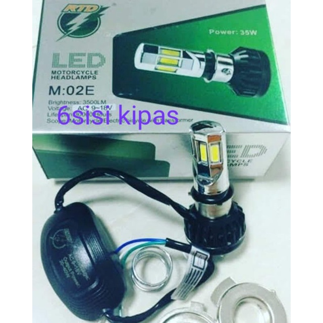 Jual led rtd m02e 6sisi by rayton original, led kipas 6mata rtd, grosir ...