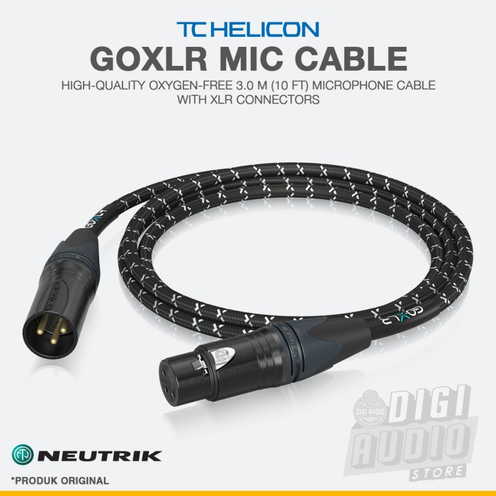 TC Helicon GoXLR MIC Cable Oxygen-Free 3.0 m (10 ft) Microphone Cable with XLR Connectors : Buy Online at Best Price in KSA - Souq is now