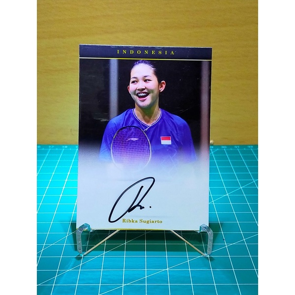 Jual Kartu Badminton Bulutangkis Ribka Sugiarto Ganda Putri Indonesia ...