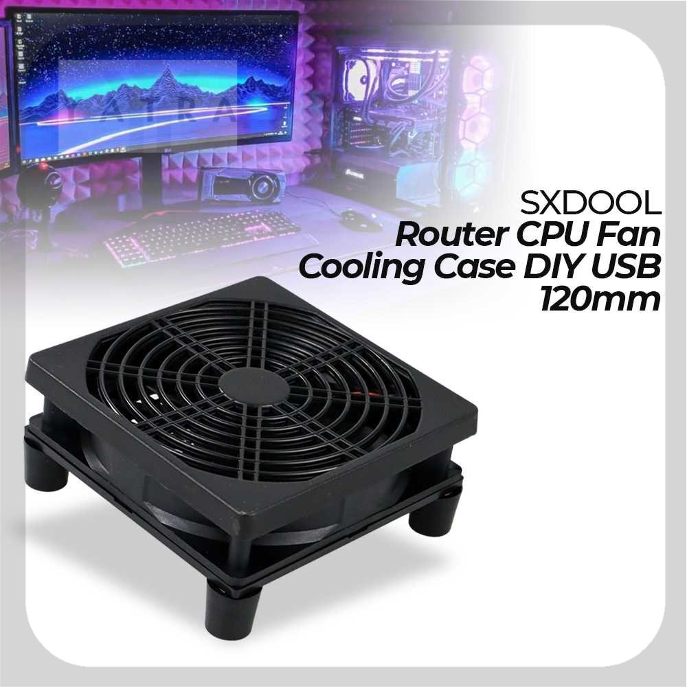 Jual SXDOOL Router CPU Fan Cooler Cooling Case DIY USB 120mm - SX120 ...