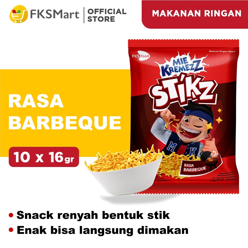 Jual Mie Kremezz Stikz Barbeque 10 pcs | Shopee Indonesia
