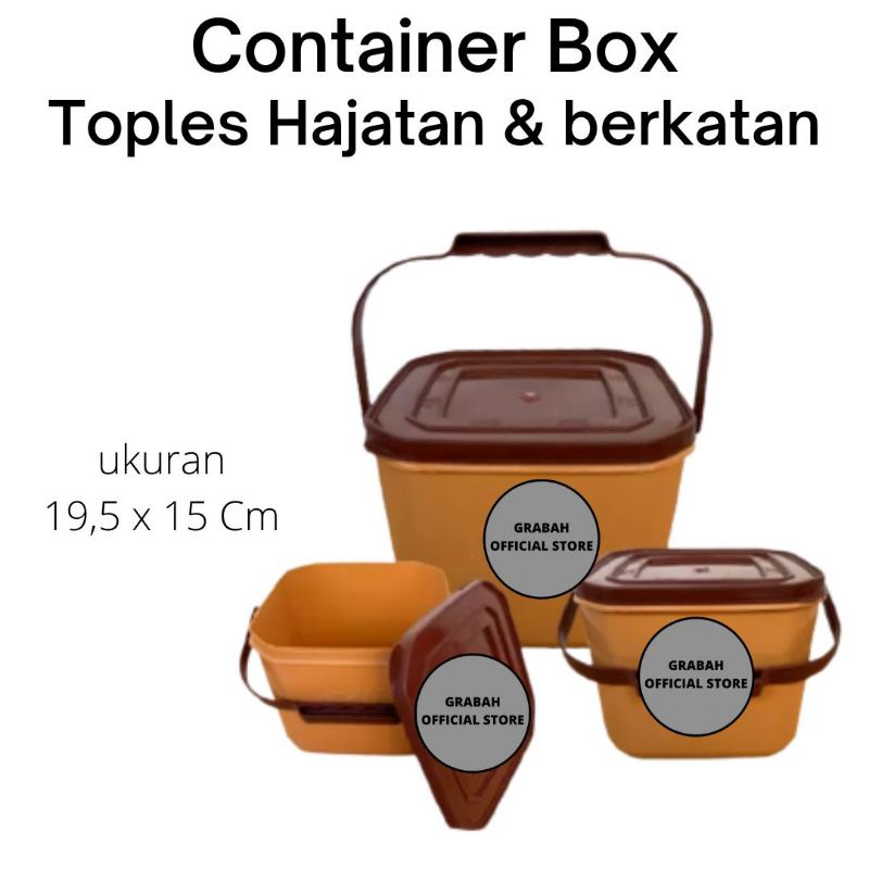 Jual Container box Serbaguna / Toples wadah Hajatan & Berkatan - GRABAH ...