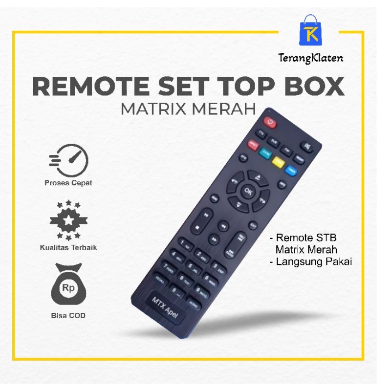 Jual REMOT SET TOP BOX MATRIX REMOTE STB MATRIX APPLE | Shopee Indonesia
