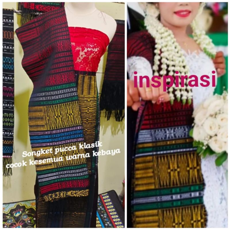 Jual BAHAN SONGKET PUCCA KLASIK TENUN TARUTUNG CANTIK MANIS | Shopee ...