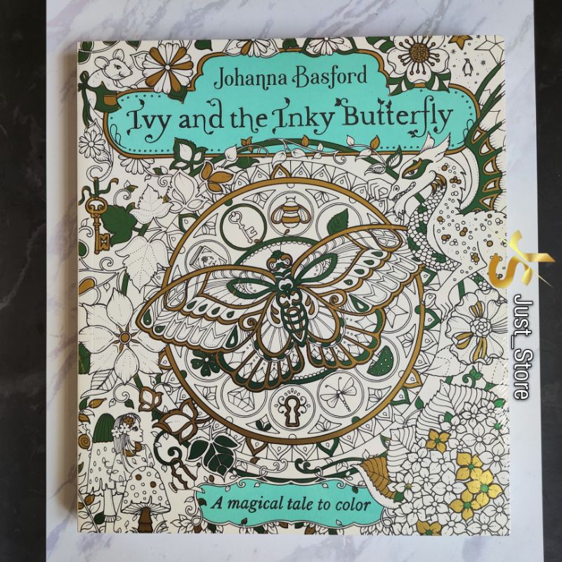 Jual IVY AND THE INKY BUTTERFLY - Johanna basford - Adult Colouring