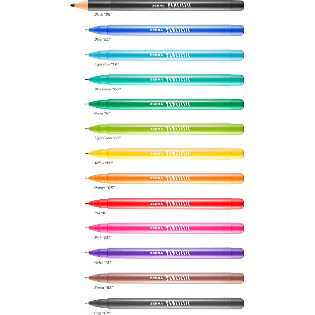 Jual Zebra Pulpen Warna Penciltic / Pena Zebra Penciltic Warna Satuan ...