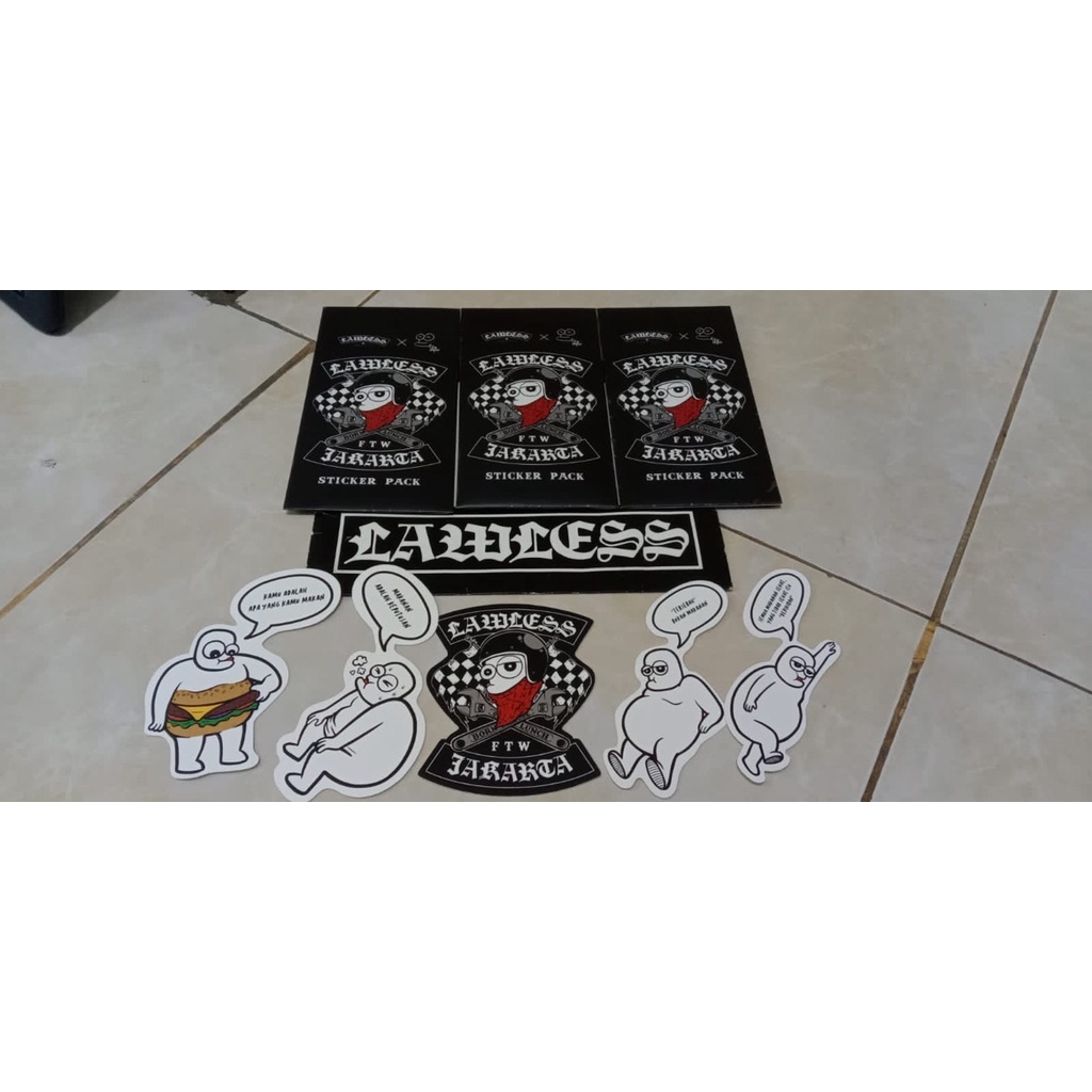 Jual Sticker Lawless X Popo | Shopee Indonesia