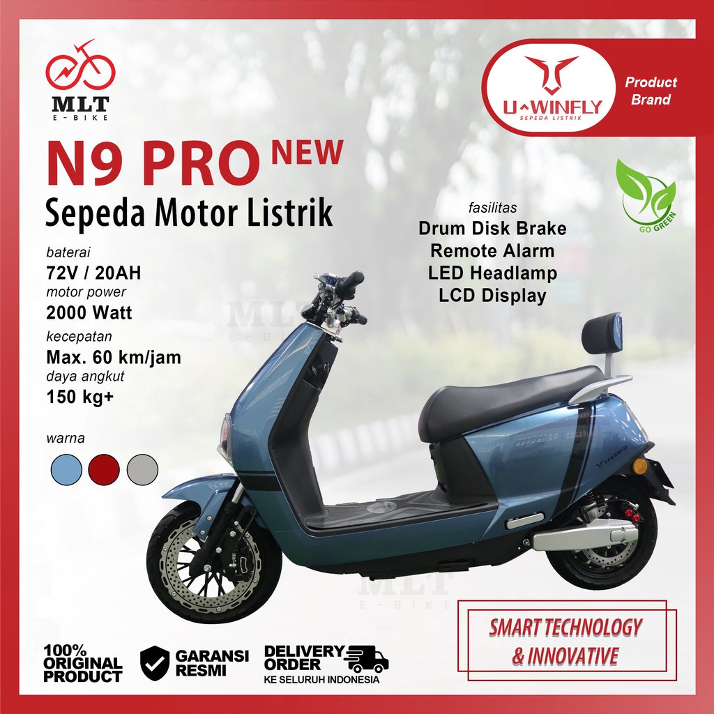 Jual Uwinfly N Pro New Sepeda Motor Listrik Original Garansi Resmi Aki