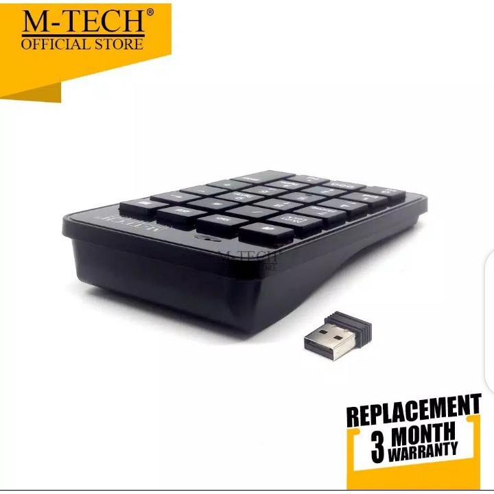 Jual M-Tech Wireless Numpad Numeric Keyboard Numerik Keypad | Shopee ...