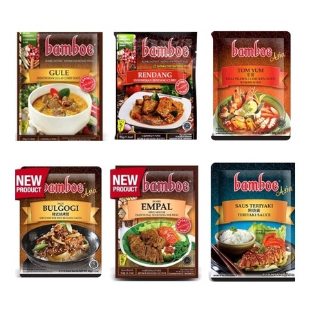 Jual Bamboe Bumbu Racik / Bumbu Masak Instant 60gr Rasa Tom Yum, Gule ...