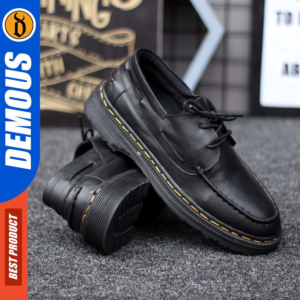 Jual DEMOUS Souma - Sepatu Formal Pantofel Docmart Low Boots Kerja Pria ...