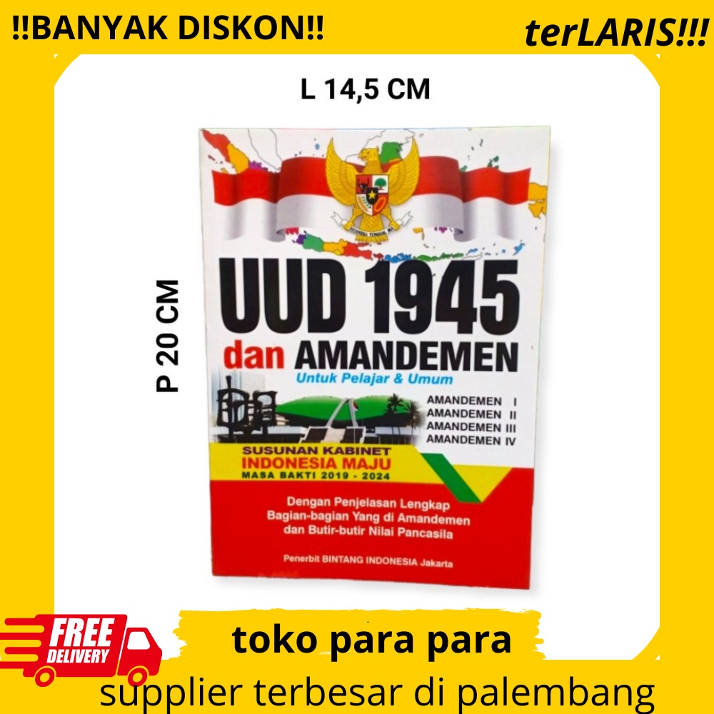 Jual Buku UUD 1945 & Amandemen Lengkap/ Buku Undang-Undang 45 | Shopee ...