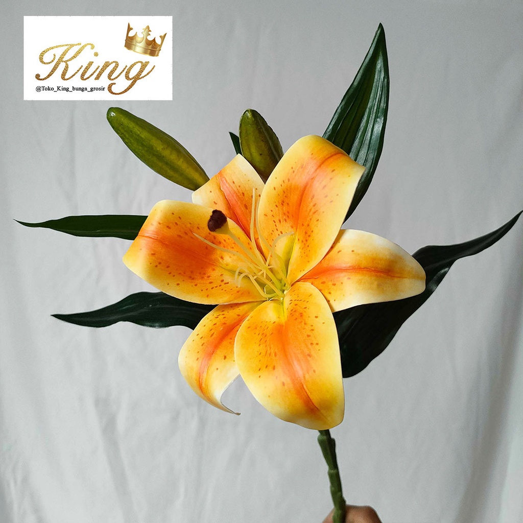 Jual Real Touch Lily Flower Bunga Lily Imitasi Latex Artificial