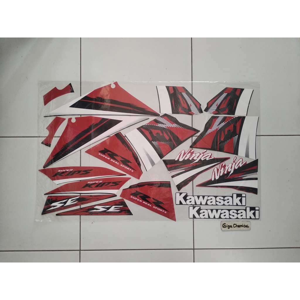 Jual Striping Sticker Lis Kawasaki Ninja RR 2013 2014 2015 Hitam Orange ...