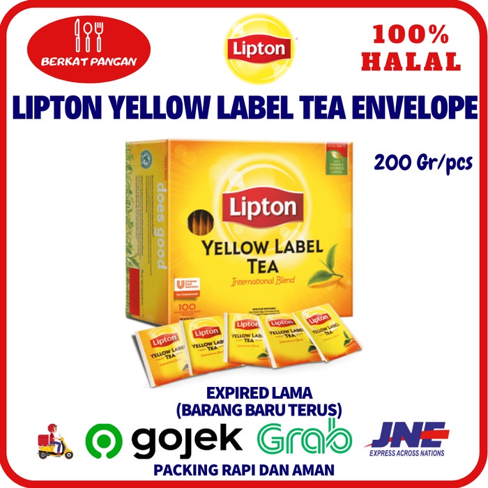 Jual Lipton Yellow Label 100 Tea Bag Envelope Teh Lipton Teh Hitam