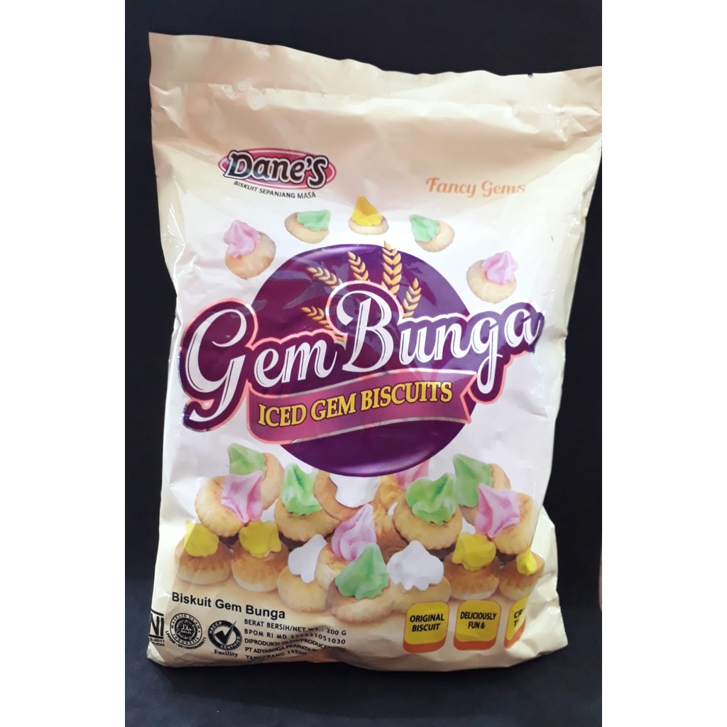 Jual INTERBIS GEM BUNGA BISCUIT 200GR | Shopee Indonesia