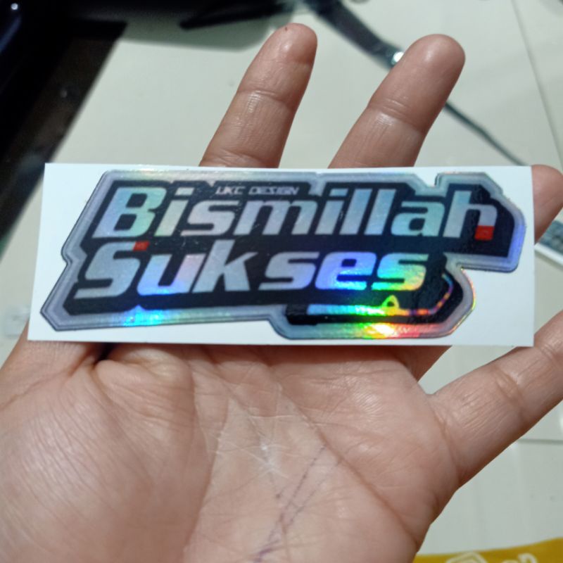 Jual sticker hologram sticker motor sticker mobil bismillah sukses ...