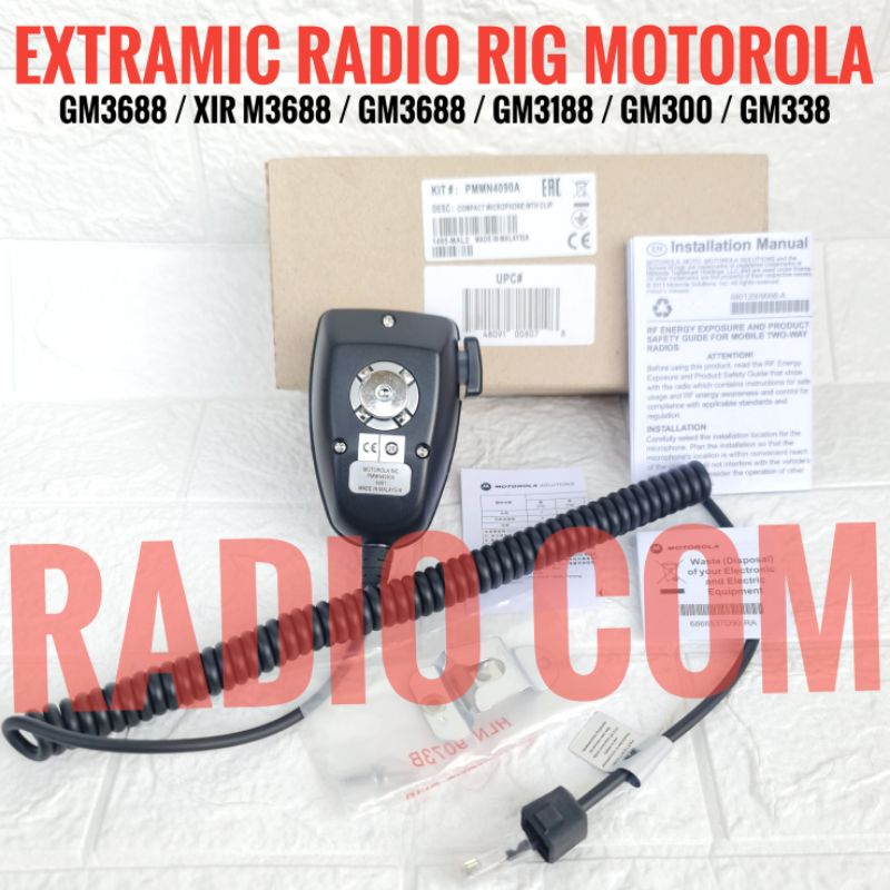 Jual JUAL EXTRAMIC RADIO RIG MOTOROLA GM 3688 / EXTRA MIC RIG MOTOROLA ...