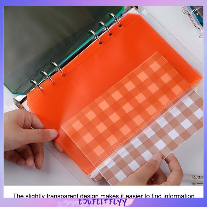 Jual A6 Frosted PVC Ritsleting Tas Penyimpanan Traveller Notebook Organizer Buku Looseleaf LOY