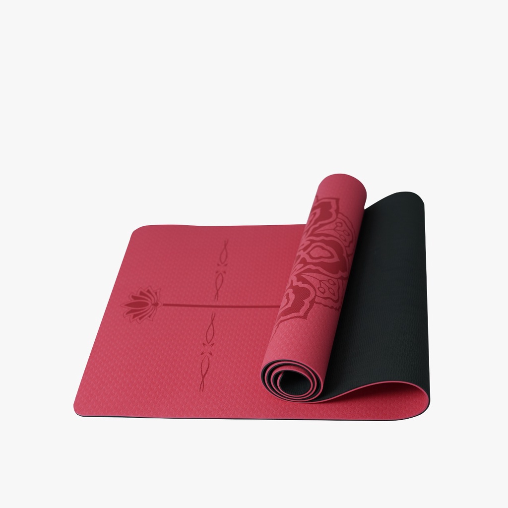 Jual Matras Yoga Motif Mandala Tikar Olahraga Bahan TPE Murah