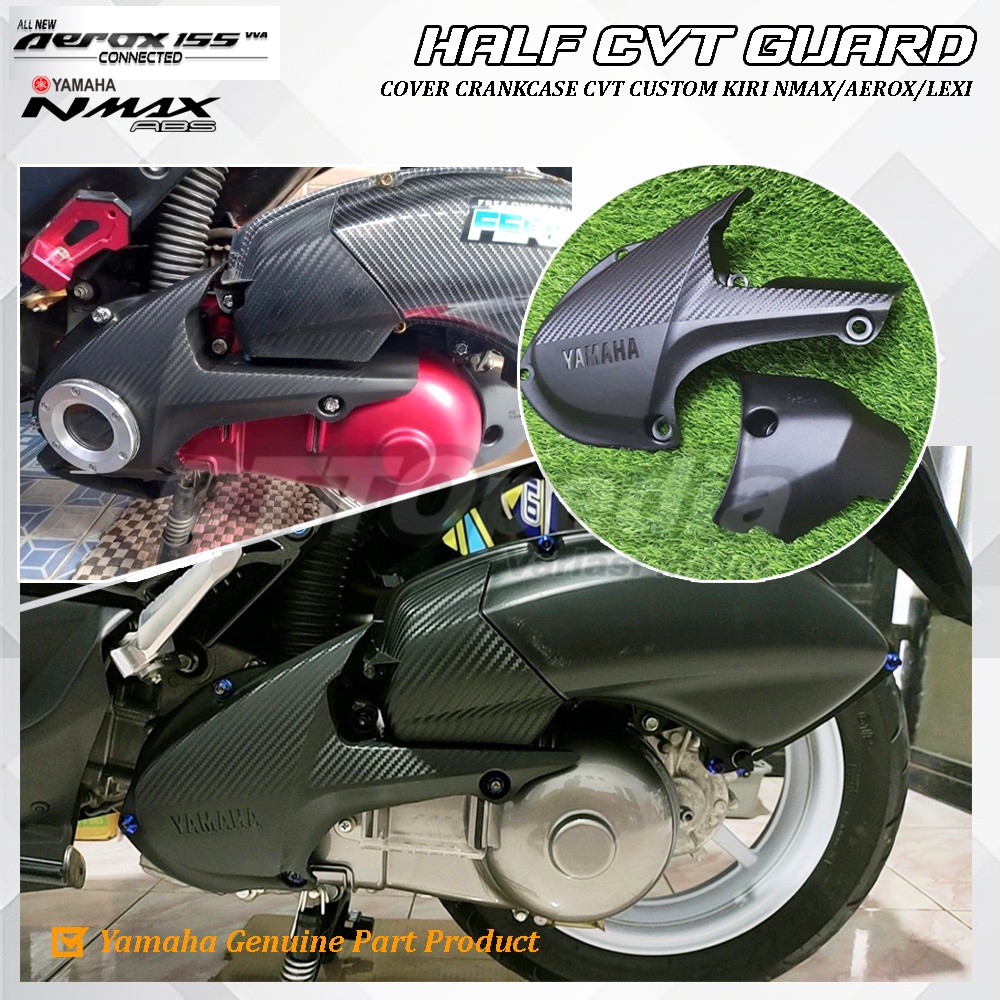 Jual Cover Tutup Bak Cvt Kiri Yamaha Nmax Aerox Racing Look Custom Original Potong Nmax Old