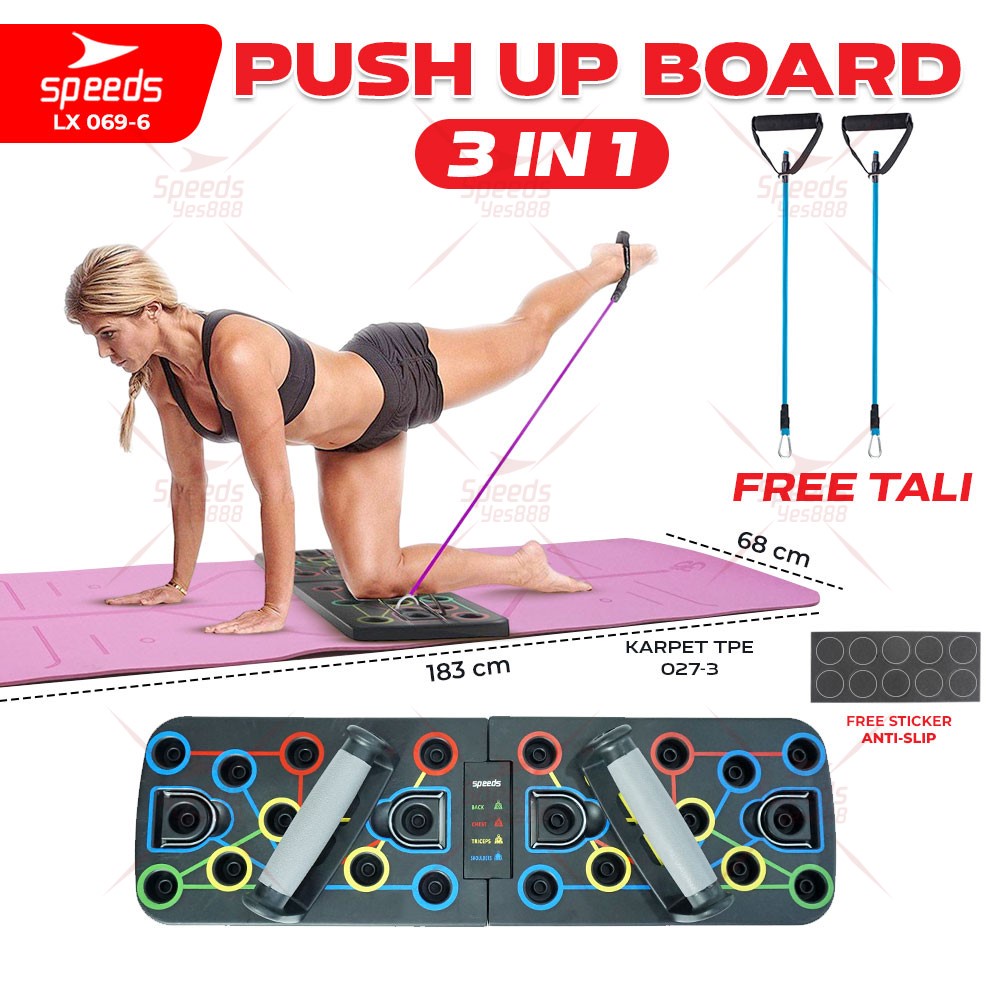 Jual SPEEDS Sliding Mat Alat Fitness Gesek Kaki Portabel Alat