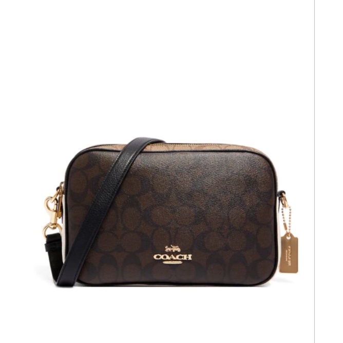 Jual COACH JES CROSSBODY IN BLOCKED SIGNATURE CANVAS (ORIGINAL