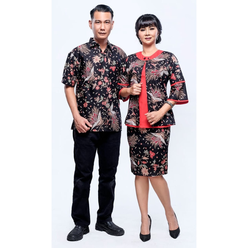 Jual Baju Sarimbit Seragam Kerja Kemeja Rok Blus Batik Raisa | Shopee ...