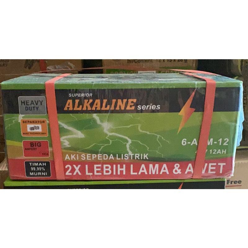 Jual Aki Sepeda Listrik GODA PACIFIC UWINFLY ALKALINE 6-AZM-12 12V 12AH
