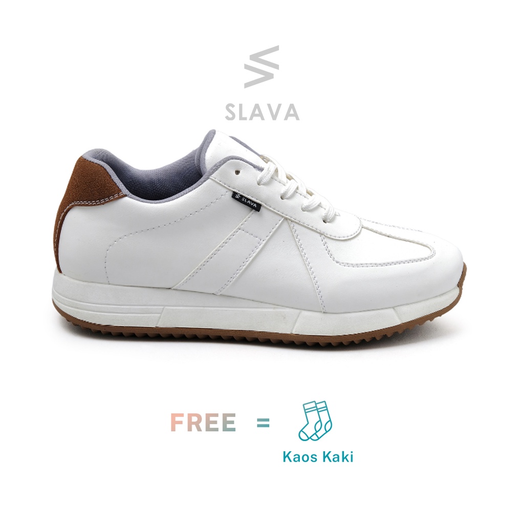 Jual SLAVA - Rania Classic Brown Sepatu Sneakers Wanita - Original ...