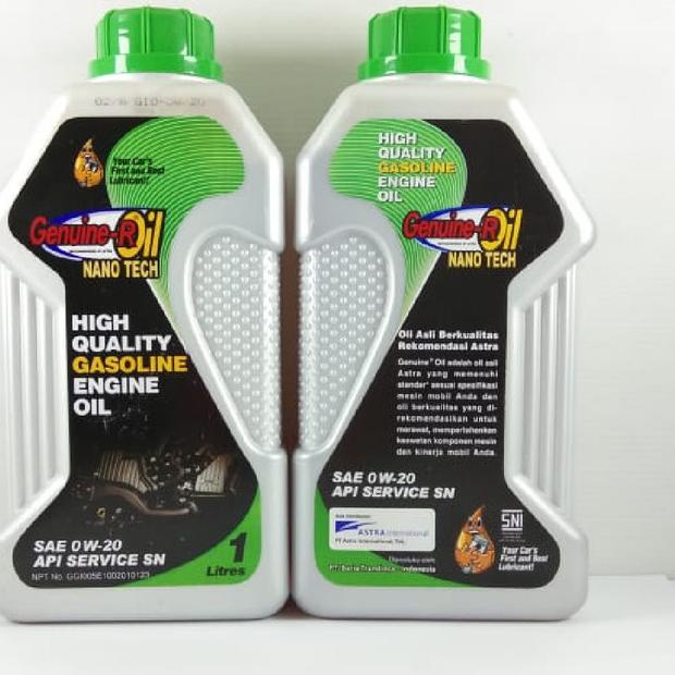 Jual Oli Mesin Daihatsu Astra Genuine R Oil NANO TECH SAE 0W-20 API SN ...