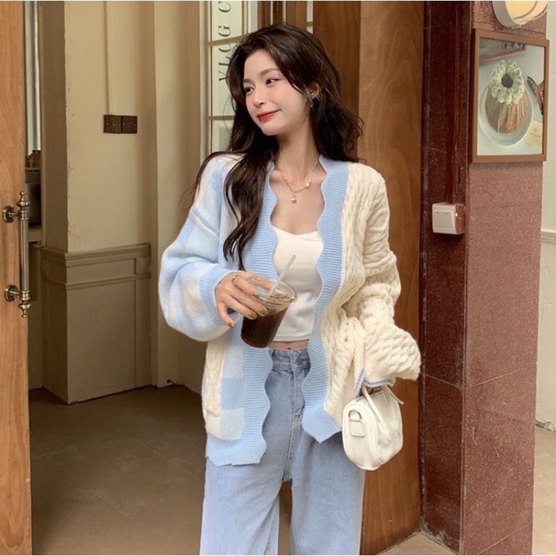 Jual TESSA POCKET OUTHER KNITE/CARDIGAN RAJUT PREMIUM/ OUTHER CABLE ...