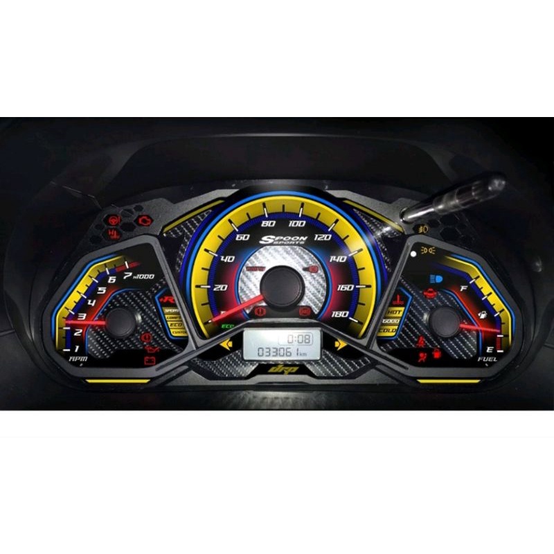 Jual panel speedometer brio mobilio 3D new design panel indiglow