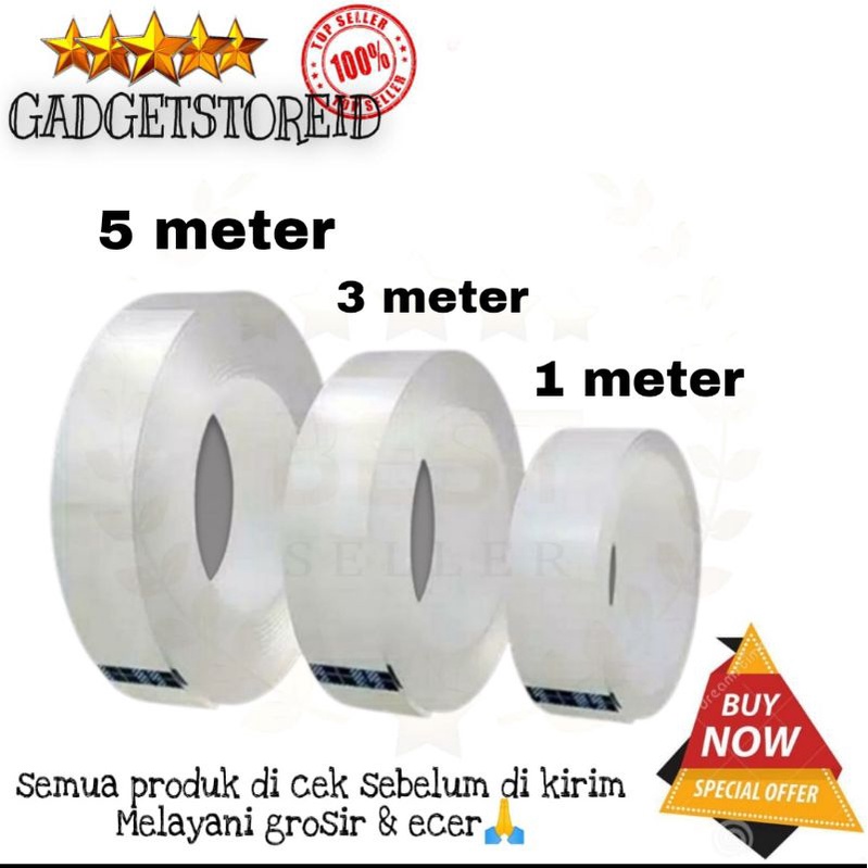 Jual Gg Double Tape Super Nano Double Tape Isolasi Bening 2 Sisi Super Kuat Tanpa Bekas 1 5334