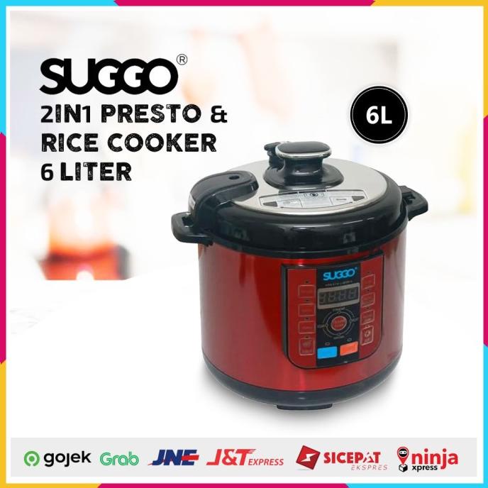 Jual Rice Cooker Pressure & Presto Listrik Suggo 6 Liter Shopee Indonesia