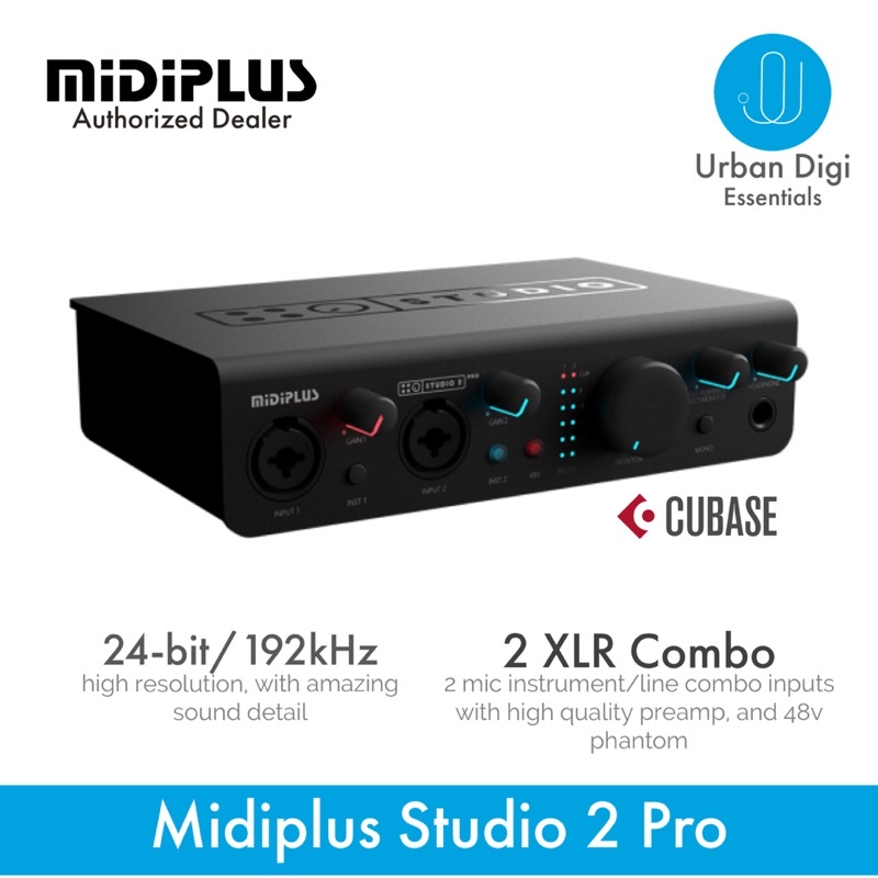 Jual MIDIPLUS STUDIO 2 PRO - Audio Interface Soundcard Recording ...